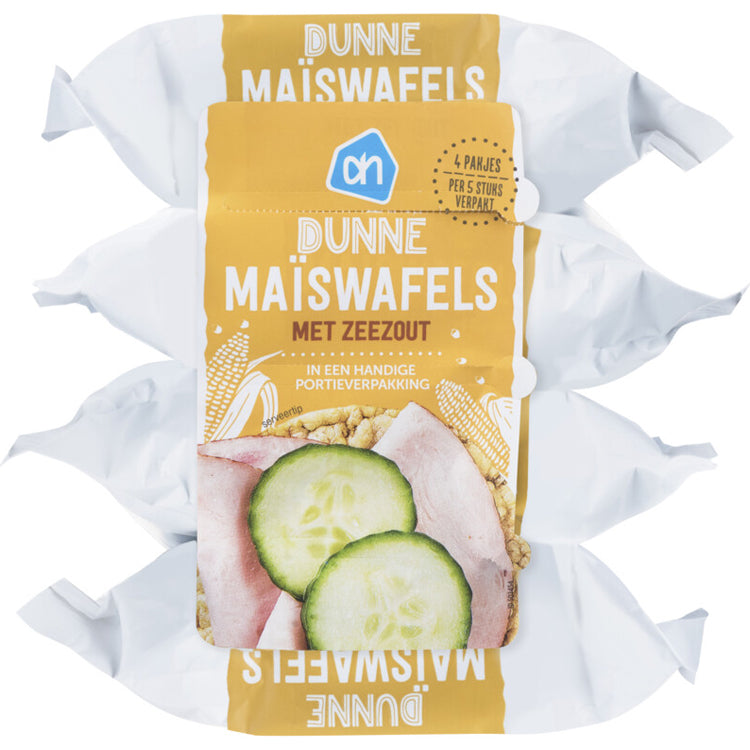 AH Thin Corn Waffles with Sea Salt - 100g