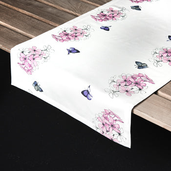 Marjolein Bastin - Table Runner Flox/Butterfly (50x150cm) "Sketch of Nature"