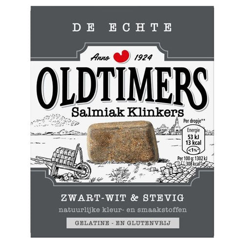 Old Timers Salmiak Klinkers (Grey) - 185g