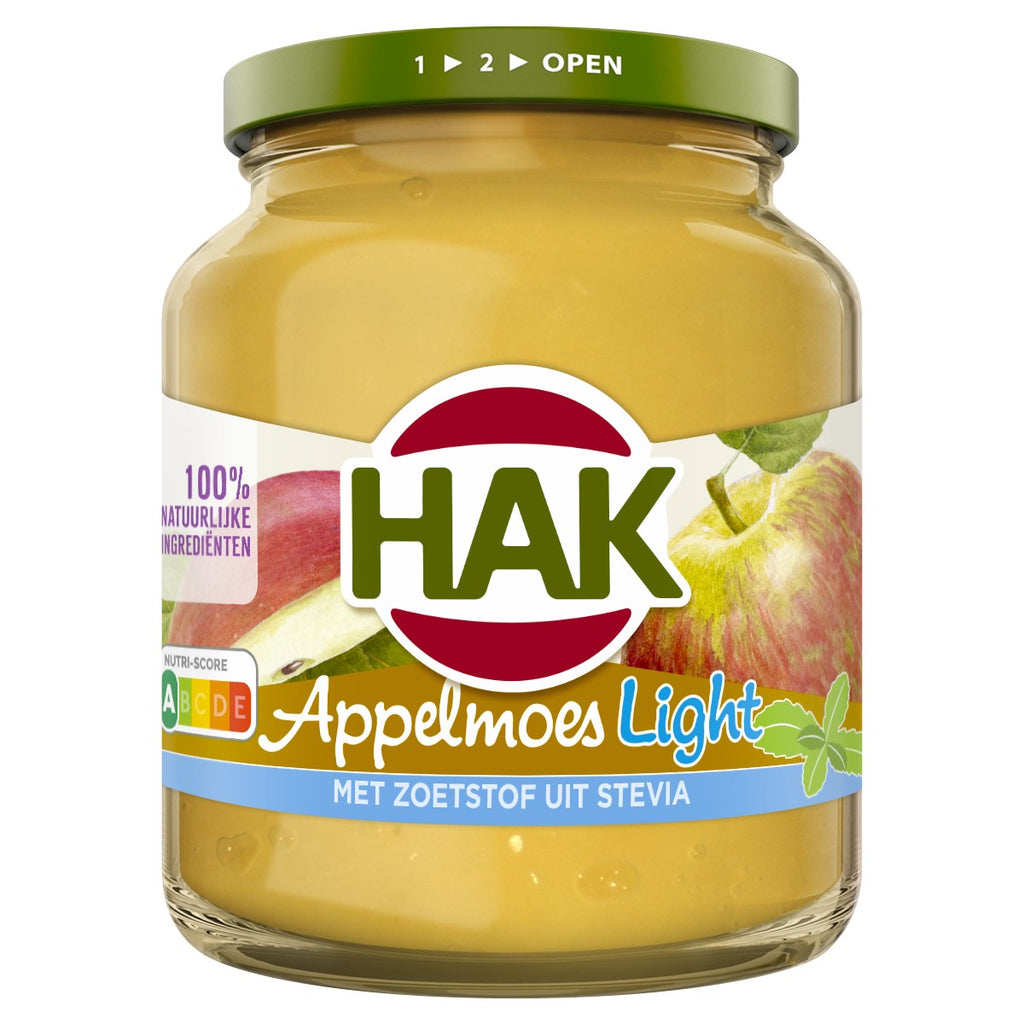 Hak Apple Sauce (Appelmoes) Light - 350g DNO