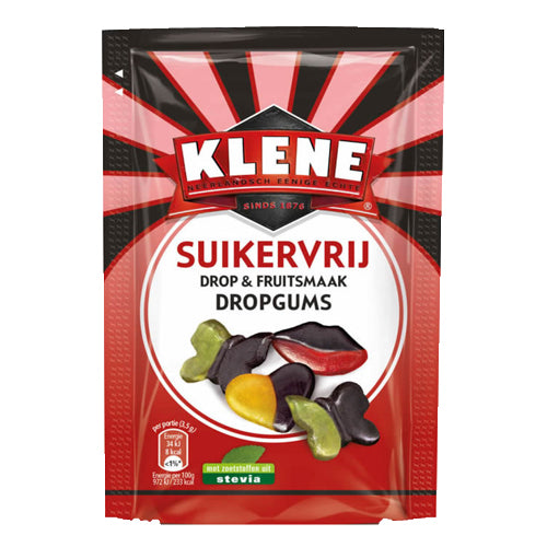 Klene Licorice Drop/Fruit Gums (Sweet) - Sugar Free - 105gr.