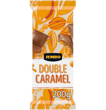 Jumbo Double Caramel Milk Chocolate Bar - 200g