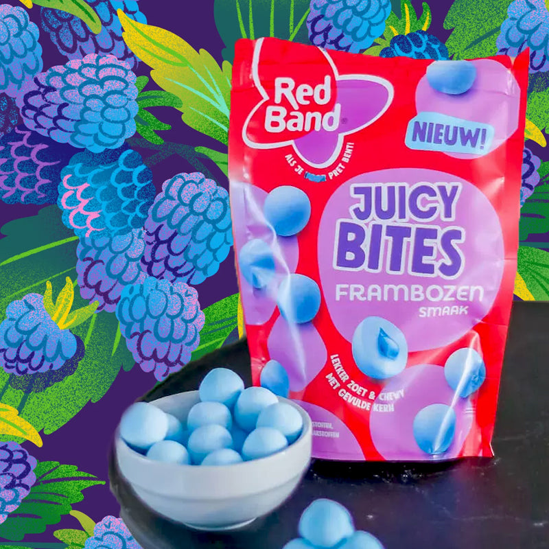 Red Band Blue Raspberry Juicy Bites - 145g