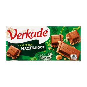 Verkade Chocolate Bar Milk/Hazelnut - 111gr.
