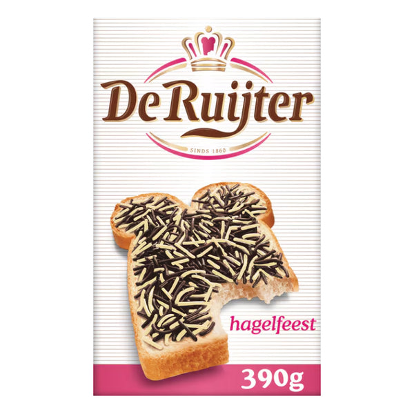 DeRuijter Pure/White Chocolate Hail (Hagelfeest) - 390g