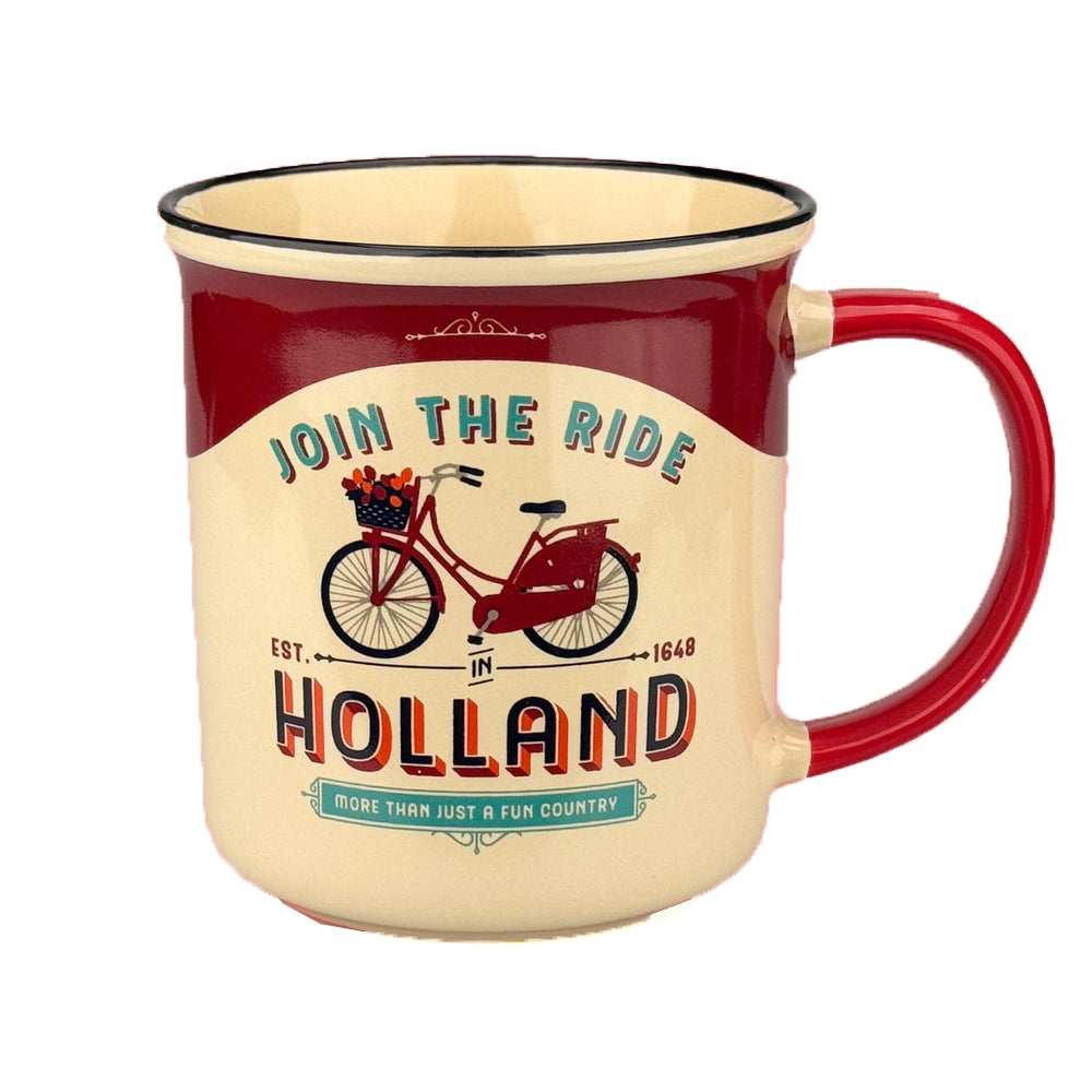 Mug - Vintage Holland Join the Ride (Red)