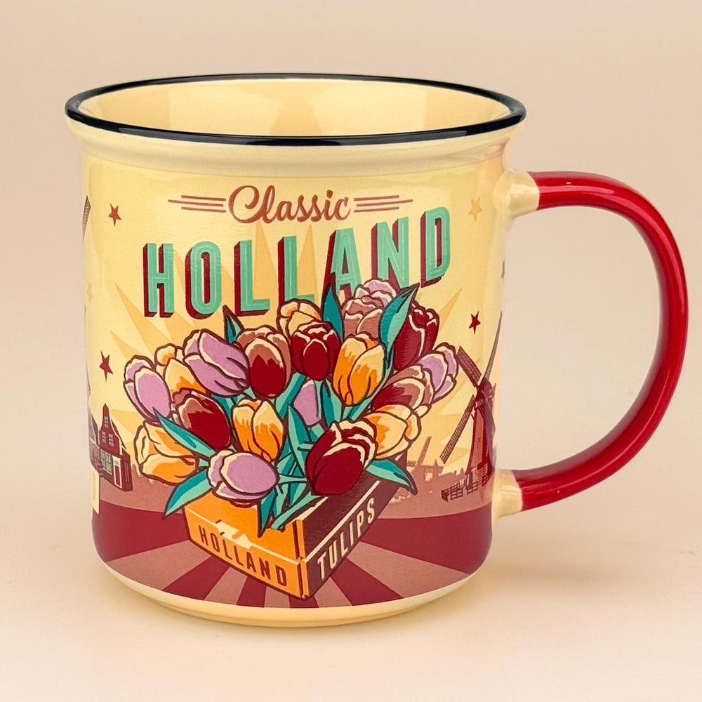 Mug - Vintage Holland Tulips/Bike