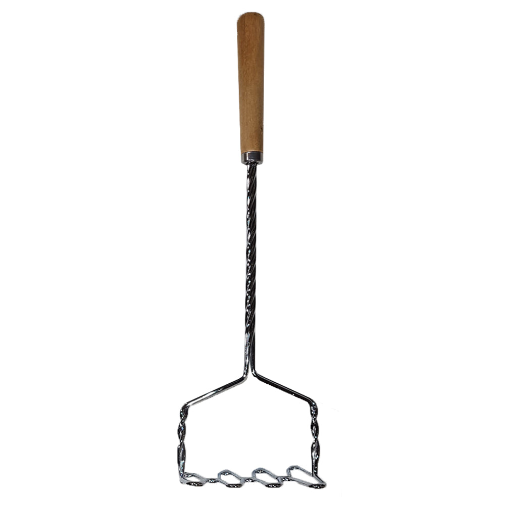 Potato Masher - Wooden Handle 34cm