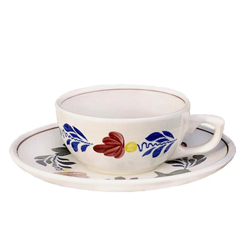 Boerenbont Cup & Saucer - Low (170ml)