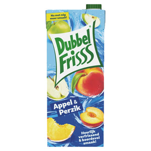 Dubbel Frisss Apple/Peach Juice - 1.5L