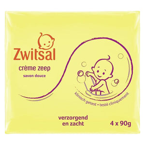 Zwitsal Baby Cream Soap Bar - 4x90g