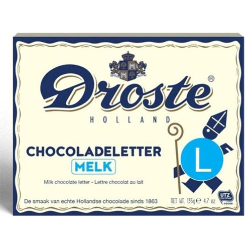 Droste Chocolate Letter 'L' Milk - 135gr.
