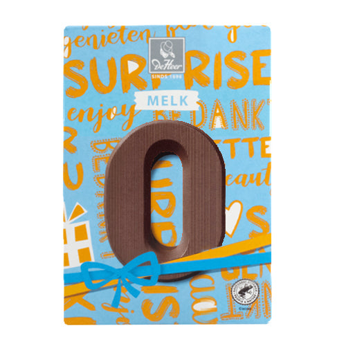 DeHeer Chocolate Letter 'O' Milk - 65gr.