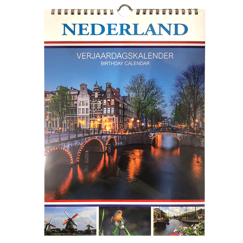 Birthday Calendar - Nederland A4 21x30cm