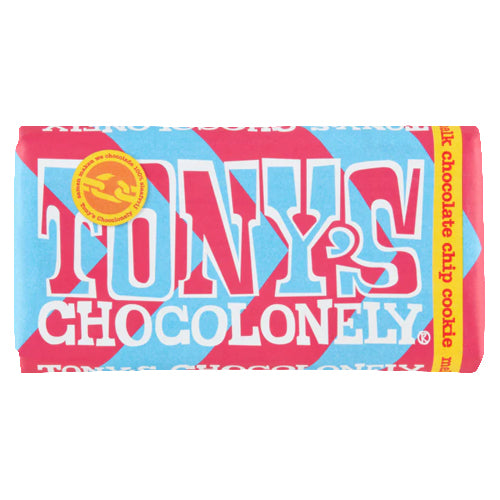 Tony's Milk Chocolate Chip Cookie Chocolate Bar - 180g
