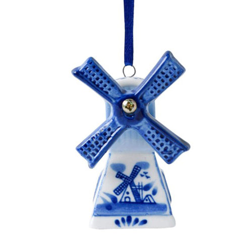 Ornament - Heinen Delft Blue Mill with Windmill Scene (4cm)