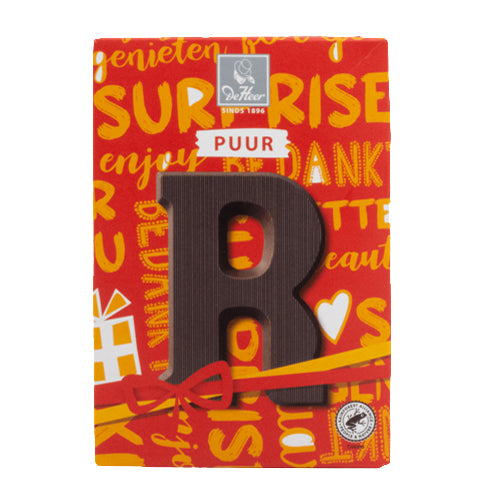 DeHeer Chocolate Letter 'R' Pure - 65gr.