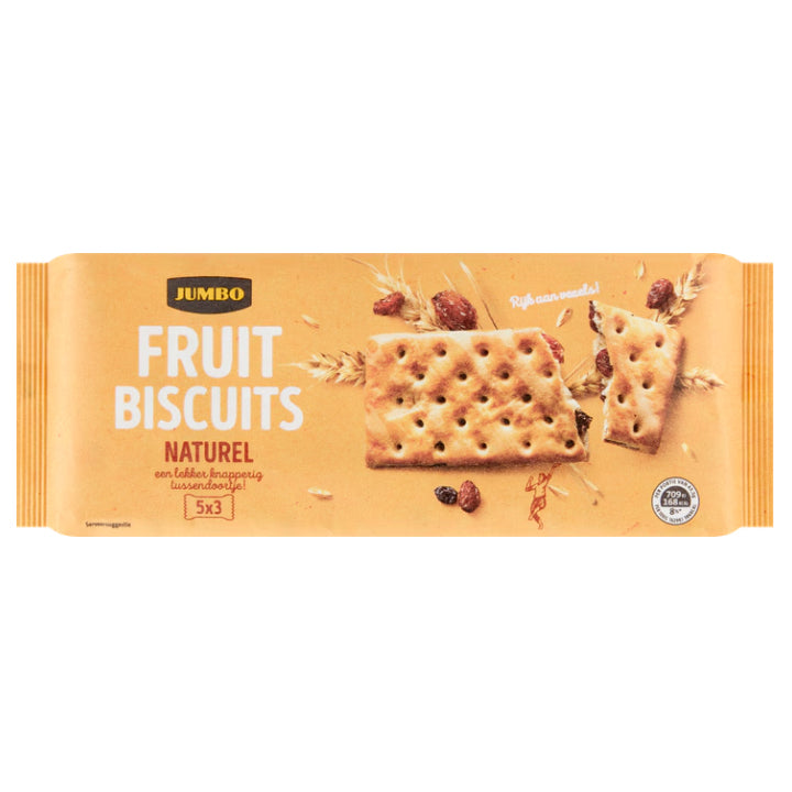 Jumbo Fruit Biscuit (Natural) - 218g DNO