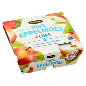 Jumbo Apple Sauce (Appelmoes) Cups - 4x100g