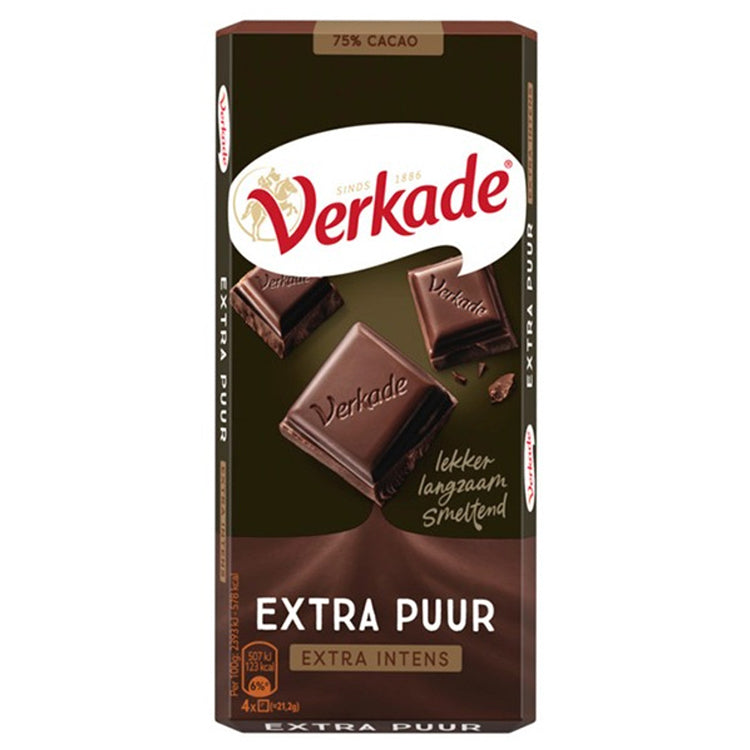 Verkade Extra Pure Chocolate Bar - 111gr.