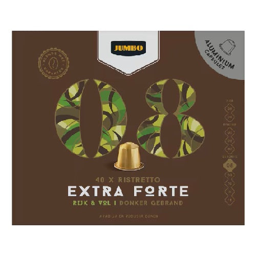 Jumbo Nespresso 08 Ristretto Extra Forte - 40 Capsules