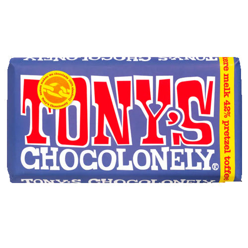 Tony's Pretzel Toffee Pure Chocolate Bar - 180g.