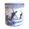 Stroopwafel Tin - Delft Blue Heinen Windmill Scene