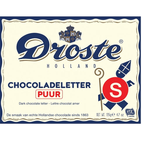 Droste Chocolate Letter 'S' Pure - 135gr.