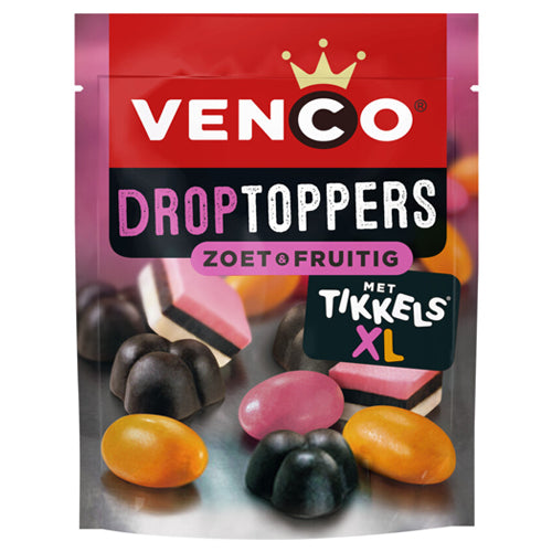 Venco Drop Toppers Sweet & Fruity - 215g