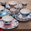 Boerenbont Plate - Checkered Blue Rim - Dinner (25.5cm) (no longer in production