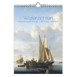 Birthday Calendar - Dutch Sea Scenes Art