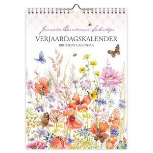 Birthday Calendar - Janneke Brinkman (Poppy w/ Butterfly) 18x25cm