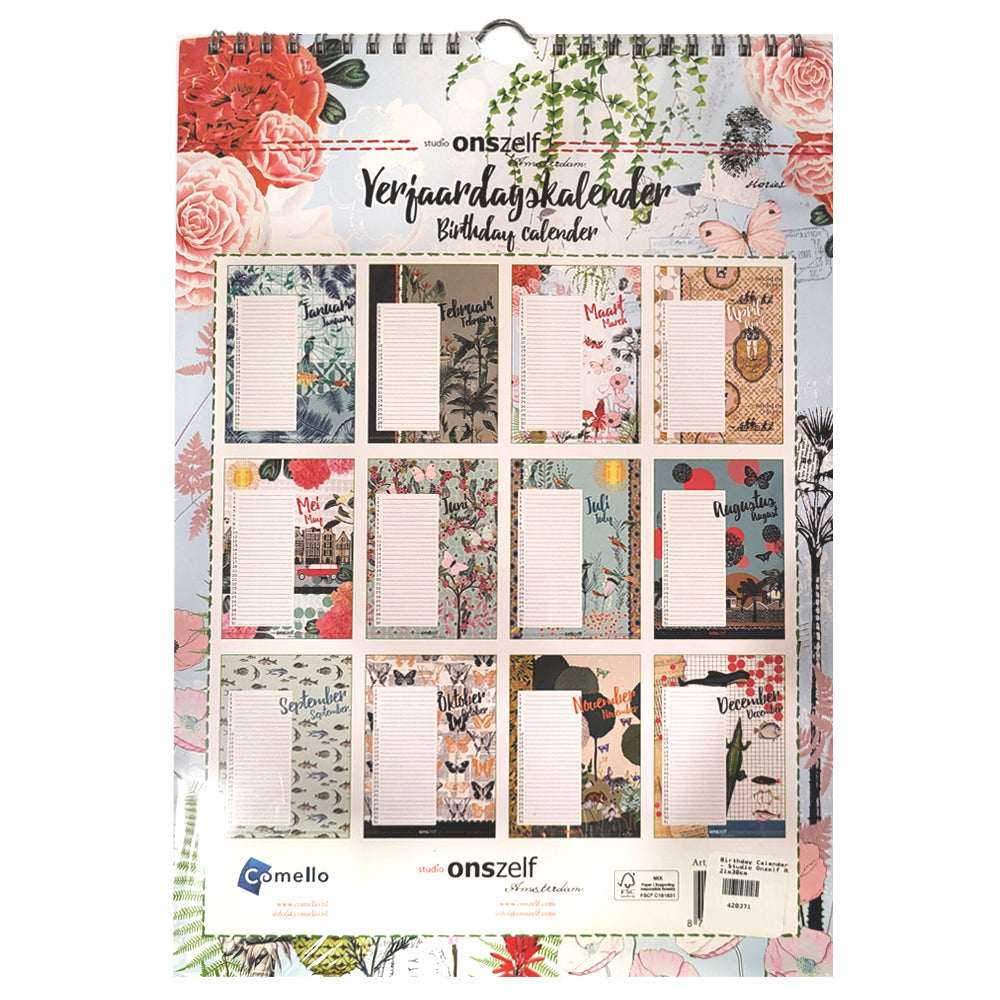 Birthday Calendar - Studio Onzelf A4 21x30cm