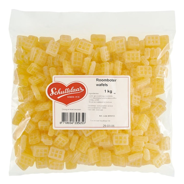 Schuttelaar Roomboter Wafels - 1kg.