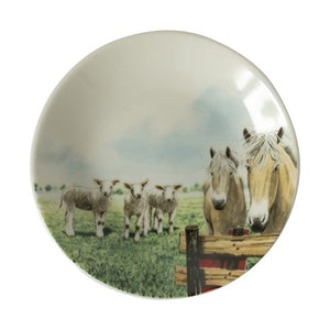 Wiebe's Farm - Plate Tiny Horse/Sheep (10.5cm)