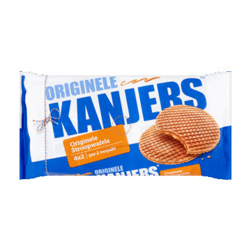 Kanjers Syrup Waffles (Stroopwafels) (4x2 Pack) - 320g