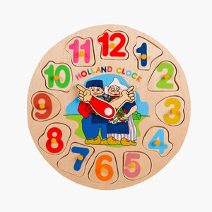 Childrens Puzzle - Wooden Clock