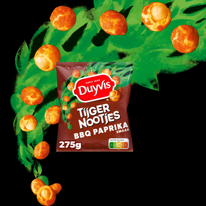 Duyvis BBQ/PaprikaTiger Nuts (Tigernootjes) - 275g