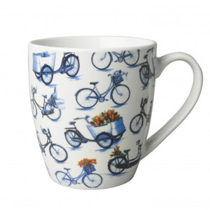 Mug - Heinen Delft Blue Bikes (200ml)