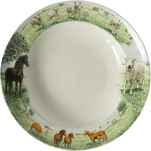 Wiebe's Farm - Plate Deep Horse/Sheep (23cm)