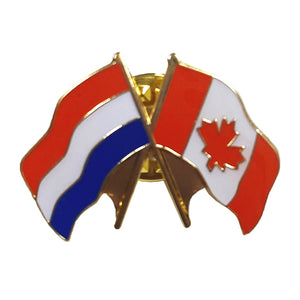 Pin - Netherlands/Canada Flag