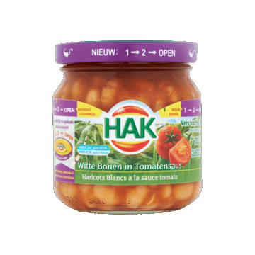 Hak White Beans and in Tomato Sauce - 185gr
