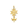 Hugenot Cross Pendant (Gold 14k) - Small