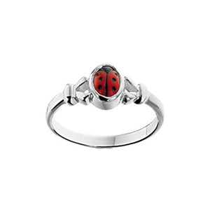 Ladybug Ring (Fancy Small) - size 13.5mm (2 1/4)