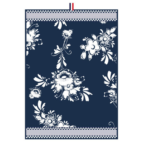 Dutch Floral - Tea Towel with Flowers (50x70cm)