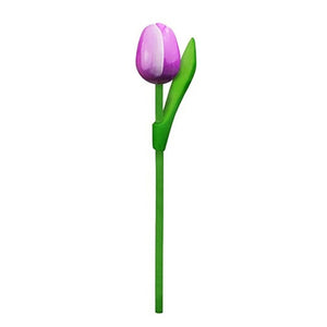 Tulips - Wood Purple/White (34cm)