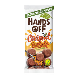 Hand's Off My Chocolate Caramel Sea Salt, Hazelnut & Praline - 100g.