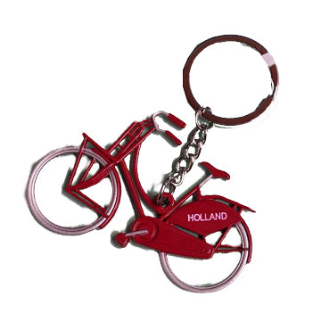 Keychain - Bicycle Holland (Red)