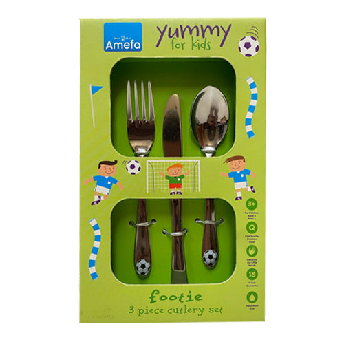 Child Cutlery Set - Amefa Soccer #8422 (Set of 3)