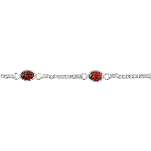 Ladybug Bracelet - (Fine Chain) 11-13cm